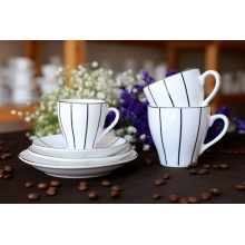 KC-2713 Haonai Porcelain coffee set, Goodquality porcelain tea set